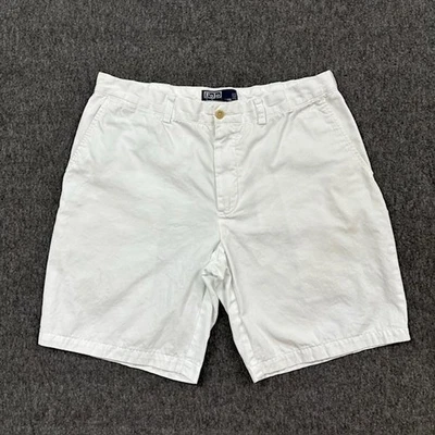 Polo Ralph Lauren Shorts Mens 33x9 White Classic Fit Chino Casual Embroidered - Image 1 of 4
