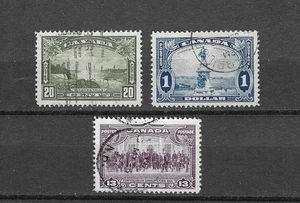 JWSTAMPS Kanada gebraucht Lot. #224, 225, 227. (99) - Bild 1 von 1