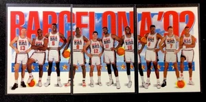 1992 Skybox Barcelona USA Dream Team! 3 Karten Set #544 545 546 Jordan Magic Bird - Bild 1 von 2