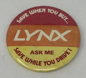 Botón promocional Ford Lincoln Mercury "Ahorra cuando compres...Lynx" - Imagen 1 de 3