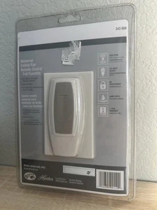 Hampton Bay Universal Ceiling Fan Remote Control Factory Sealed 343 668 White - Picture 1 of 2