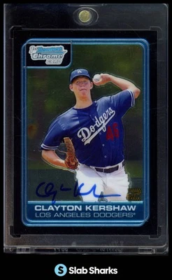 2006 BOWMAN DRAFT PICKS & PROSPECTS #DP84 CLAYTON KERSHAW CHROME AUTO - Image 1 of 4