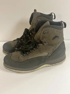 Stivali da guadino Simms suola in feltro scarpe uomo taglia 10 pesca a mosca outdoor grigio 🎣 - Foto 1 di 6