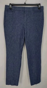 Banana Republic Sloan Pants Women's Size 12L Blue Stretch Pockets - Picture 1 of 10