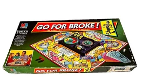 Vintage 1993 Go For Broke! - MB Games - Family Fun - Picture 1 of 15