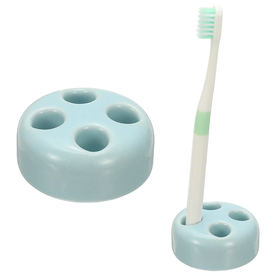 Soportes porta cepillo de dientes mini cerámica, azul Foto 1 de 4