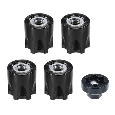 Aluminium RC Radmutter M4 Sperrnabe Gürtelwerkzeug geeignet, 4er Pack (Schwarz) - Bild 1 von 4