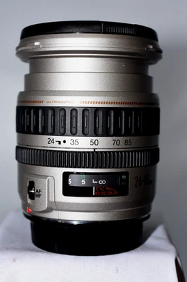 Canon EF 24-85mm f/3.5-4.5 USM ULTRASONIC SILVER LENS. PLEASE SEE SAMPLE IMAGES. - Image 1 of 4