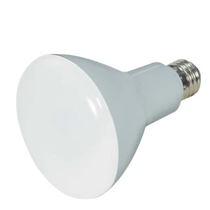 Satco 7.5w 120v BR30 LED 650Lm 3500k Neutral White E26 Base Dimmable Bulb - Picture 1 of 2