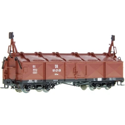 Technomodell 54405 Klappdeckelwagen der DR Ep. IIIb braun H0e + Neu - Bild 1 von 3