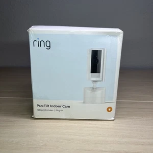 Ring Pan Tilt Indoor Security Cam with 360° Horizontal Pan Coverage White - Picture 1 of 17