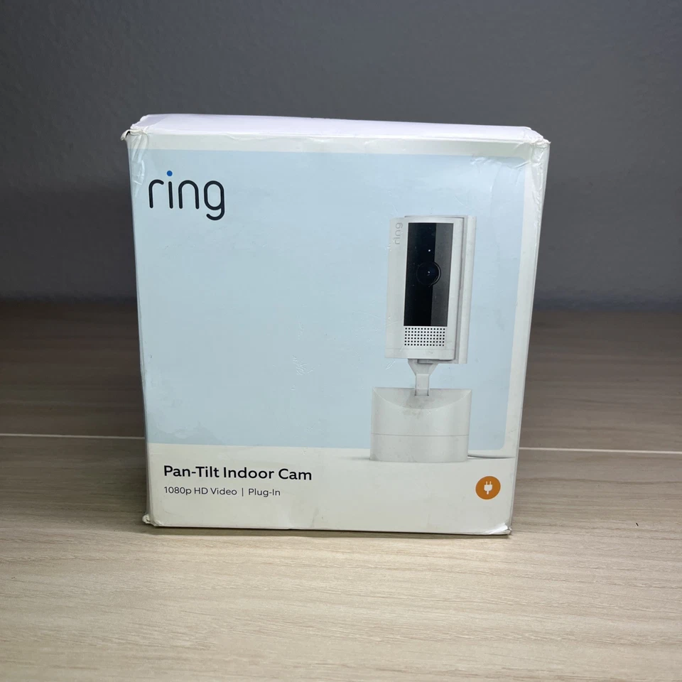 Ring Pan Tilt Indoor Security Cam with 360° Horizontal Pan Coverage White - Image 1 of 4