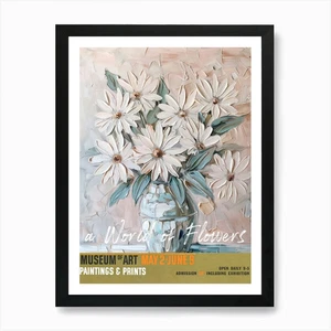 A World Of Flowers, Van Gogh Exhibi Framed Wall Art Poster Canvas Print Picture - Picture 1 of 4