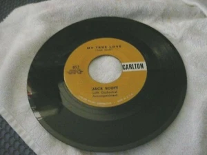 record 45 rare rockabilly on Carlton Jack Scott Leroy / My True Love VG++ - Imagen 1 de 5