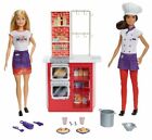 Barbie Careers 2 Dolls Gift Set Italian Restaurant Chef and Waitress Playset Toy