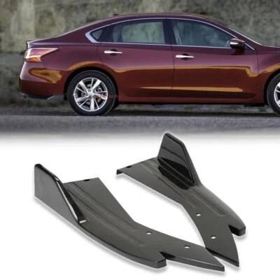 Glossy Black For Toyota Corolla Sedan Rear Bumper Lip Diffuser Splitter Spoiler - Image 1 of 4