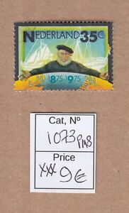 New Listing1975 Netherlands. Used. Plate Error Mast 1073 PM8. Page 773. CV9.