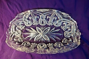 EAPG FLEUR DI LIS FRUIT BOWL BANANA BOAT 1898 BRYCE HIGBEE - Picture 1 of 6