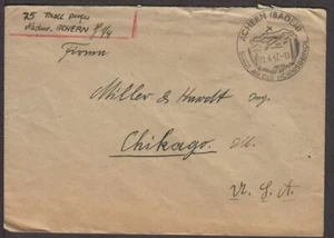 1947 Germany postal history pictorial Achern (Baden on Hornisgrinde) to U. S. - Picture 1 of 2