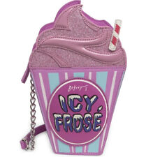 Betsey Johnson Kitsch Icy Frosé Crossbody Bag Ice Cream Glitter Detail Pink NWT