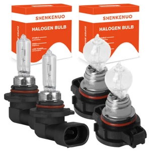 9012+5202 4X 3400K Halogen Headlight Bulb High Low Beam Fog Light BP - Foto 1 di 12