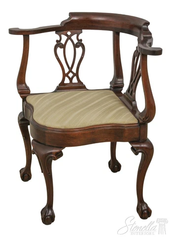 59730EC: SOUTHWOOD Ball & Claw Mahogany Corner Chair Cover