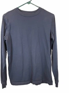 Lands End Youth XL (18-20) Long Sleeve Tee Navy Cotton - Picture 1 of 3