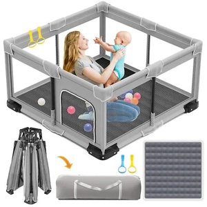 Intexca Baby Playpen with Mat – 127 x 127 cm - Picture 1 of 6