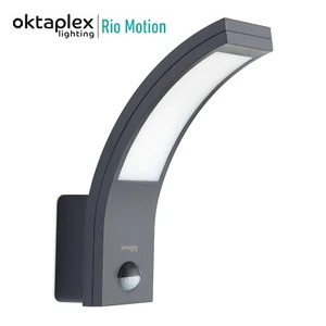 B-Ware Außenwandleuchte Bewegungsmelder LED Anthrazit 10W Sensor Außenlampe - Bild 1 von 6