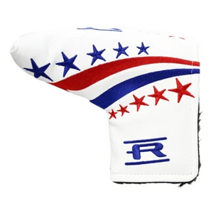 Rife Golf Retro Putter L Shape Blade Style (Red White Blue) Vintage Headcover - Picture 1 of 8