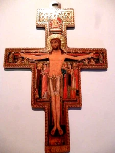 ST FRANCIS CROSS    8.25"   SAN DAMIANO CROSS - Picture 1 of 1