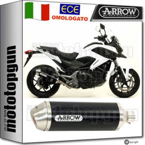 ARROW SCARICO OMOLOGATO RACE-TECH ALLUMINIO NERO HONDA NC 750 X 2014 14 2015 15 - Foto 1 di 4