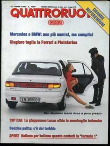 Quattroruote n. 456 Ottobre 1993 - Kia Sephia, Rover 220i turbo, Mazda 626 - Picture 1 of 1