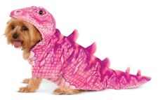 Pink Dino Dinosaur Animal Monster Fancy Dress Halloween Pet Dog Cat Costume