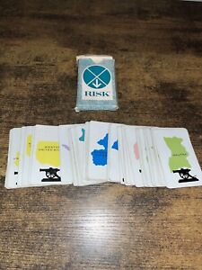 RISK 1968 Board Game Replacement Cards 42 territory cards & 2 Wild Cards