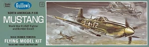 Guillows N.A. P-51D Mustang Easy Build Scale Balsa Model Kit, 431mm WS, #GUILL90 - Picture 1 of 1
