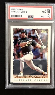 1995 Topps Mark McGwire #472 PSA 10 как новые - Изображение 1 из 2