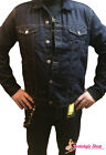 Running Bear Jeans Jacket - Raw Denim -50er Rockabilly Biker Country Style Denim