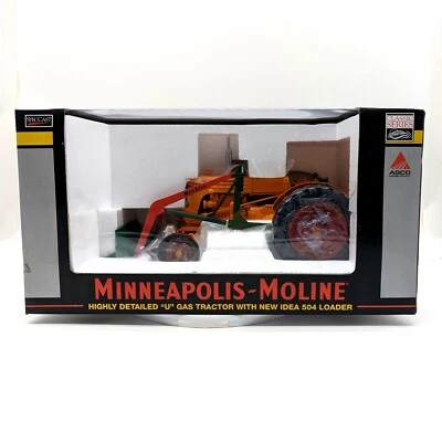 1/16 Minneapolis Moline U Tractor With Wide Front & New Idea 504 Loader - Image 1 of 4