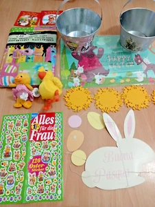 Kinder Osterfest 2x Osterkorb  Set Tischplätzchen/Tischset  Plüsch + mehr - Bild 1 von 22