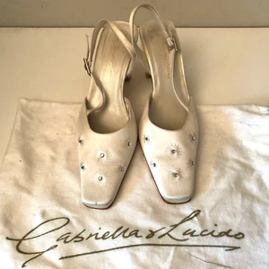 Gabriella & Lucido Ivory / Satin Wedding Bridal Shoes UK 5 / 38 - Picture 1 of 4