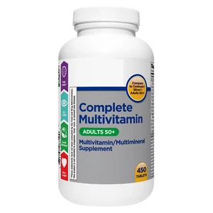 Complete Multivitamin/Multimineral Supplement Tablets, Adults 50+, 450 Count - Picture 1 of 4