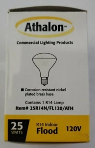 Athalon (3 Pack ) 25R14N 25W 120V ~ R14 Indoor Flood - Picture 1 of 5