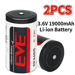 2 PZ 3.6V ER34615 D Size 19000mAh Li-SOCL2 batteria agli ioni di litio non ricaricabile nuova - Foto 1 di 6