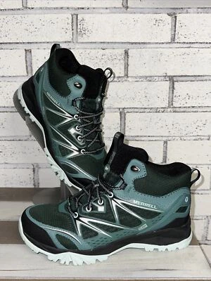 New Merrell Pine  Grove Dry Selects Fresh, Grip Womens Hiking Boots Green Size 8 - Image 1 of 4