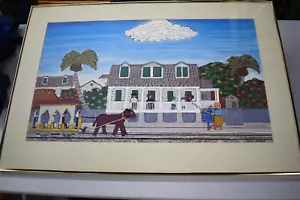 Mario Sanchez signed Auto Print Poster Key West Cuban Folk art - Picture 1 of 11