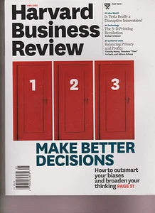 HARVARD BUSINESS REVIEW MAGAZINE MAY 2015, MAKE BETTER DECISIONS. - Picture 1 of 1