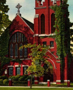 Vintage Postkarte Episkopalkirche Camden South Carolina SC Türme Kreuze - Bild 1 von 3