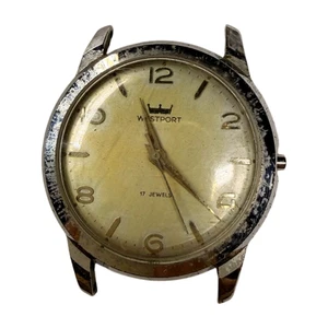 Vintage 50er Jahre Westclox Westport 17 Jewel Herren Armbanduhr Chromgehäuse - Bild 1 von 4