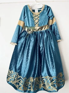 Disney Store Prinzessin Merida Kleid Kostüm Größe 5/6 Mutig Halloween Spielen - Bild 1 von 4